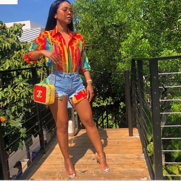 Long Sleeve Oversized Red Loose Tunic Shirt Dress - Picture 8 of 8